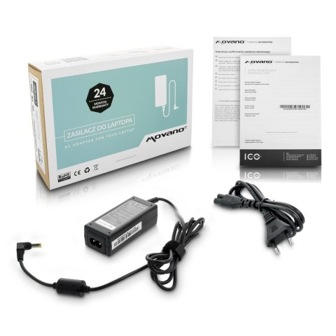 Zasilacz Movano 19v 1.75a (5.5x2.5) 33W do Asus Zasilacz Movano 19v 1.75a (5.5x2.5) 33W do Asus