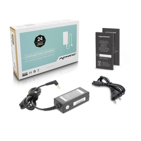 Zasilacz Movano 19v 2.37a (5.5x2.5) 45W do Toshiba, Asus Zasilacz Movano 19v 2.37a (5.5x2.5) 45W do Toshiba, Asus