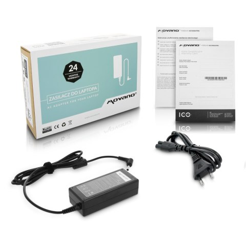 Zasilacz Movano 19v 3.42a (4.5x3.0 pin) 65W do Asus Zasilacz Movano 19v 3.42a (4.5x3.0 pin) 65W do Asus