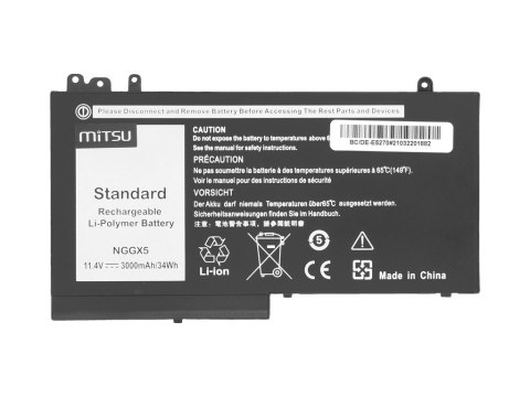 Bateria Mitsu do Dell Latitude E5270 Bateria Mitsu do Dell Latitude E5270