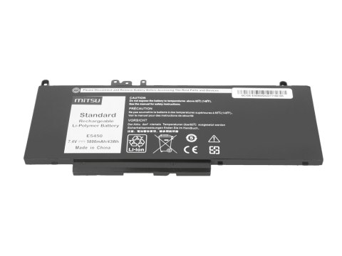 Bateria Mitsu do Dell Latitude E5450, E5550 - 7.4V Bateria Mitsu do Dell Latitude E5450, E5550 - 7.4V
