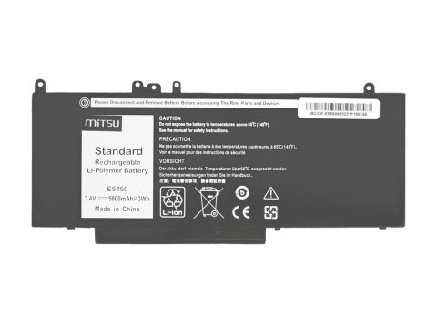 Bateria Mitsu do Dell Latitude E5450, E5550 - 7.4V Bateria Mitsu do Dell Latitude E5450, E5550 - 7.4V