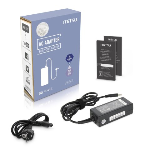 Zasilacz Mitsu 19.5v 2.31a (4.5x3.0 pin) 45W do Dell Zasilacz Mitsu 19.5v 2.31a (4.5x3.0 pin) 45W do Dell