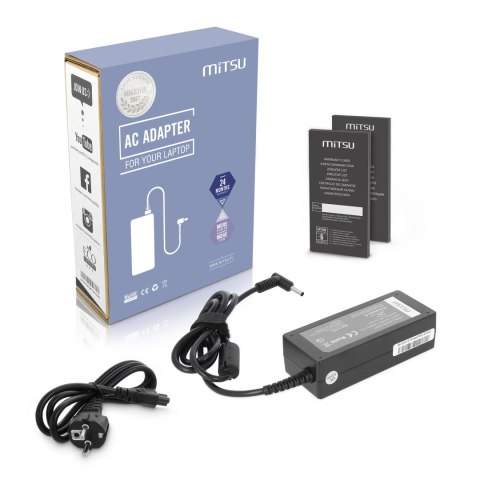 Zasilacz Mitsu 19v 3.42a (4.5x3.0 pin) 65W do Asus Zasilacz Mitsu 19v 3.42a (4.5x3.0 pin) 65W do Asus