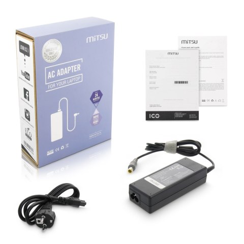 Zasilacz Mitsu 20v 4.5a (8.0x5.5 pin) 90W do Lenovo Zasilacz Mitsu 20v 4.5a (8.0x5.5 pin) 90W do Lenovo