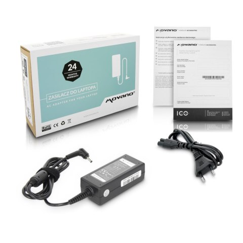 Zasilacz Movano 19v 1.75a (4.0x1.35) 33W do Asus Zasilacz Movano 19v 1.75a (4.0x1.35) 33W do Asus