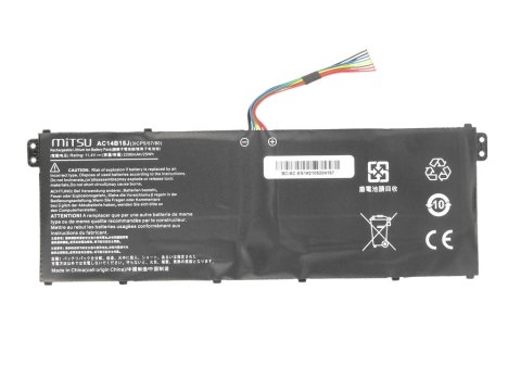 Bateria Mitsu do Acer Aspire ES1, V3 Bateria Mitsu do Acer Aspire ES1, V3