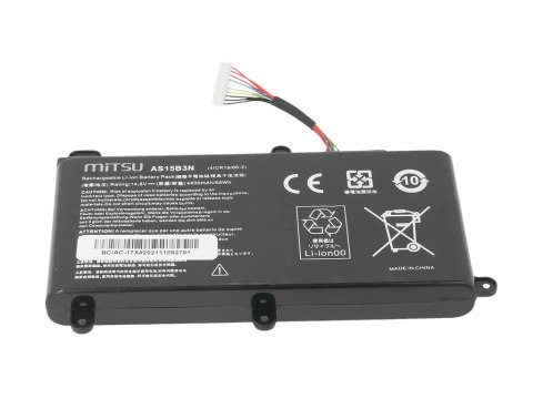 Bateria Mitsu do Acer Predator 17X, 21X Bateria Mitsu do Acer Predator 17X, 21X
