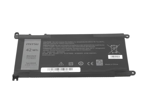 Bateria Mitsu do Dell Vostro 14 (5468), Inspiron 15 (5568) - 3400mAh Bateria Mitsu do Dell Vostro 14 (5468), Inspiron 15 (5568) - 3400mAh