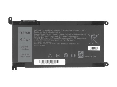 Bateria Mitsu do Dell Vostro 14 (5468), Inspiron 15 (5568) - 3400mAh Bateria Mitsu do Dell Vostro 14 (5468), Inspiron 15 (5568) - 3400mAh