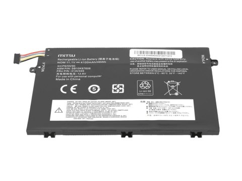 Bateria Mitsu do Lenovo ThinkPad E480, E580 Bateria Mitsu do Lenovo ThinkPad E480, E580