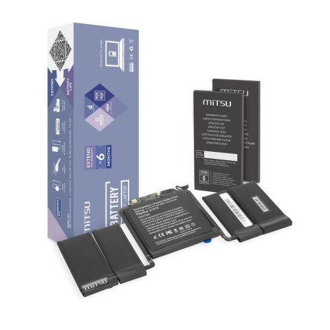 Bateria Mitsu do Apple MacBook Pro 13 A1706 (A1819) Bateria Mitsu do Apple MacBook Pro 13 A1706 (A1819)