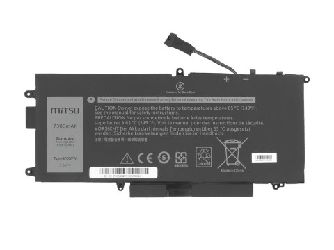 Bateria Mitsu do Dell Latitude E5289 (7300mAh) Bateria Mitsu do Dell Latitude E5289 (7300mAh)