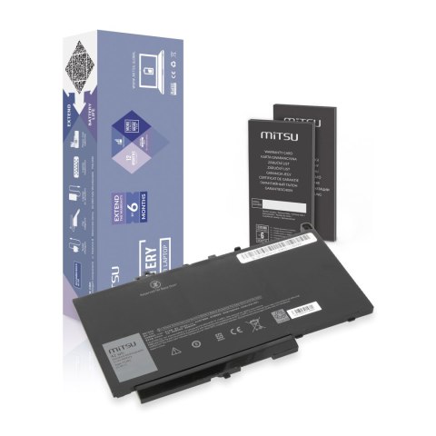 Bateria Mitsu do Dell Latitude E7270, E7470 - 11.4V Bateria Mitsu do Dell Latitude E7270, E7470 - 11.4V