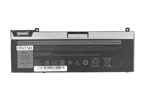 Bateria Mitsu do Dell Precision 7530, 7540, 7730 - 5TF10 7.6V Bateria Mitsu do Dell Precision 7530, 7540, 7730 - 5TF10 7.6V