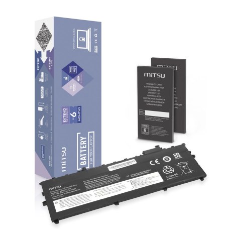 Bateria Mitsu do Lenovo Thinkpad X1 Carbon 2018, G6 (gen5, gen6) Bateria Mitsu do Lenovo Thinkpad X1 Carbon 2018, G6 (gen5, gen6)