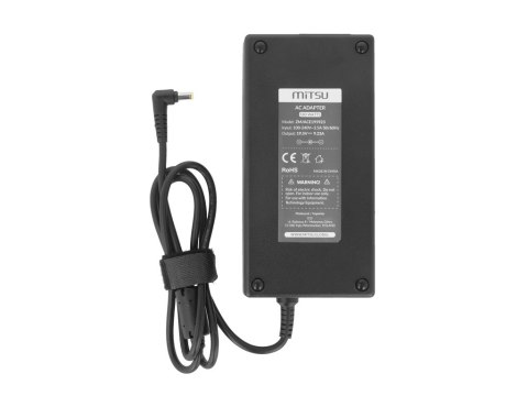 Zasilacz Mitsu 19.5v 9.23a (5.5x1.7) 180W do Acer Zasilacz Mitsu 19.5v 9.23a (5.5x1.7) 180W do Acer