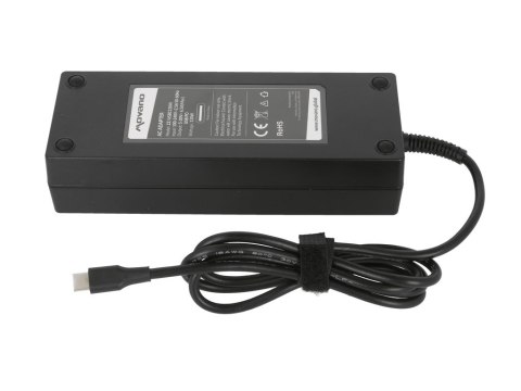 Zasilacz Movano 130W USB type C USB-C (black) Zasilacz Movano 130W USB type C USB-C (black)