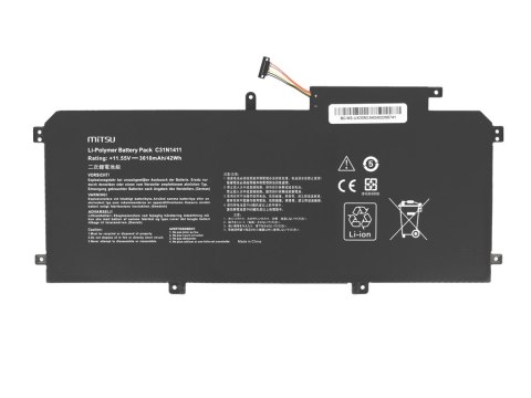 Bateria Mitsu do Asus Zenbook UX305C, UX305F Bateria Mitsu do Asus Zenbook UX305C, UX305F