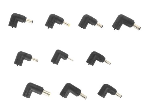 Dodatkowe 10 wtyków do uniwersalnych zasilaczy Movano 120W Dodatkowe 10 wtyków do uniwersalnych zasilaczy Movano 120W