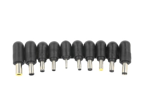 Dodatkowe 10 wtyków do uniwersalnych zasilaczy Movano 120W Dodatkowe 10 wtyków do uniwersalnych zasilaczy Movano 120W