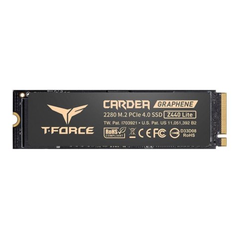 Team Group Dysk SSD Team Group T-FORCE Cardea Z440 Lite 500GB M.2 2280 PCIe NVMe Gen4 x4 (5000/3800 MB/s) Team Group Dysk SSD Team Group T-FORCE Cardea Z440 Lite 500GB M.2 2280 PCIe NVMe Gen4 x4 (5000/3800 MB/s)