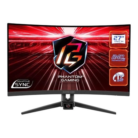 ASRock Monitor ASRock 27" Curved Phantom Gaming Monitor PG27F15RS1A 2xHDMI DP głośniki 2x2W ASRock Monitor ASRock 27" Curved Phantom Gaming Monitor PG27F15RS1A 2xHDMI DP głośniki 2x2W