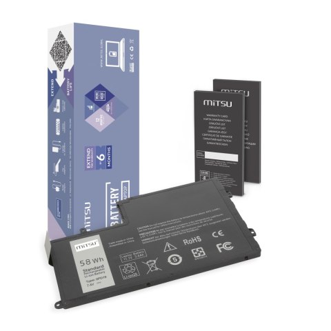 Bateria Mitsu do Dell Inspiron 15 (5542), 14 (5445) - 7.4V Bateria Mitsu do Dell Inspiron 15 (5542), 14 (5445) - 7.4V