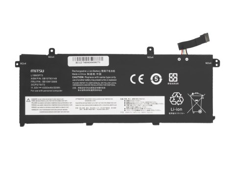 Bateria Mitsu do Lenovo ThinkPad T490, T495, P43s, P14s Bateria Mitsu do Lenovo ThinkPad T490, T495, P43s, P14s