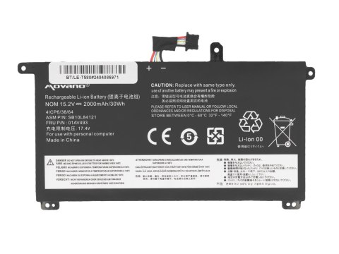 Bateria Movano do Lenovo ThinkPad T570, T580, P51s, P52s - wewnętrzna Bateria Movano do Lenovo ThinkPad T570, T580, P51s, P52s - wewnętrzna