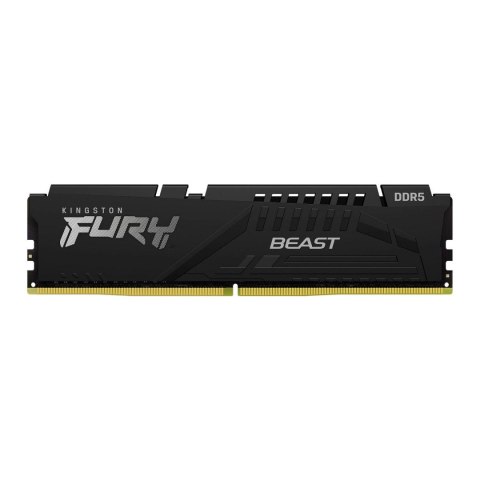 Kingston Pamięć DDR5 Kingston FURY Beast 16GB (1x16GB) 5600MHz CL40 1,25V Czarna Kingston Pamięć DDR5 Kingston FURY Beast 16GB (1x16GB) 5600MHz CL40 1,25V Czarna