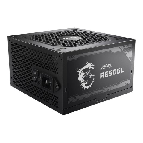 MSI Zasilacz MSI MAG A650GL 650W 120mm 80plus Gold MSI Zasilacz MSI MAG A650GL 650W 120mm 80plus Gold