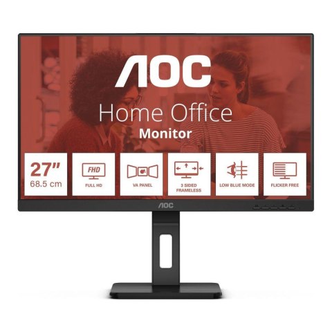 AOC Monitor AOC 27" 27E3QAF HDMI DP VGA głośniki 2x2W AOC Monitor AOC 27" 27E3QAF HDMI DP VGA głośniki 2x2W