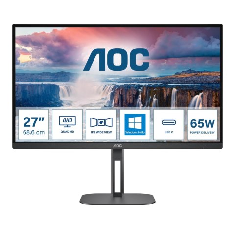 AOC Monitor AOC 27" Q27V5N/BK HDMIx2 DP głośniki AOC Monitor AOC 27" Q27V5N/BK HDMIx2 DP głośniki