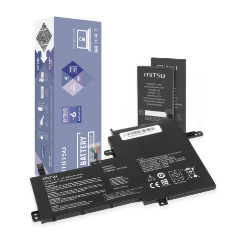 Bateria Mitsu do Asus Vivobook K513E, M513I, S513E, V531FA Bateria Mitsu do Asus Vivobook K513E, M513I, S513E, V531FA