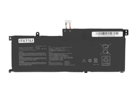 Bateria Mitsu do Asus Zenbook Pro 15 OLED UX535L, UX535LH, UX535LI Bateria Mitsu do Asus Zenbook Pro 15 OLED UX535L, UX535LH, UX535LI