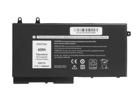 Bateria Mitsu do Dell Latitude 5400, 5410, 5500, 5510 Bateria Mitsu do Dell Latitude 5400, 5410, 5500, 5510
