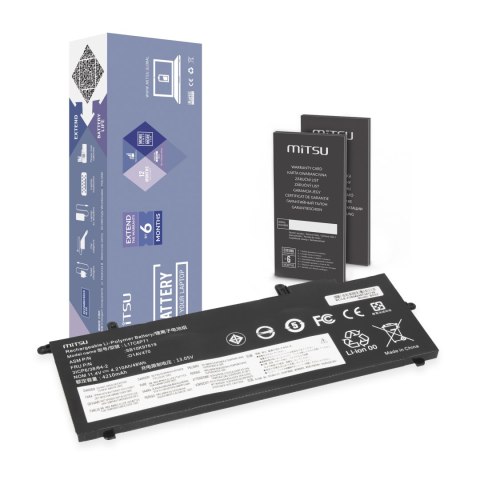 Bateria Mitsu do Lenovo ThinkPad A285, X280 Bateria Mitsu do Lenovo ThinkPad A285, X280