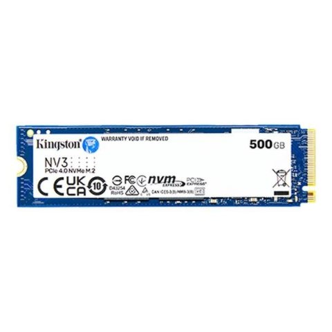 Kingston Dysk SSD Kingston NV3 M.2 2280 PCIe 4.0x4 NVMe 500GB (5000/3000MB/s) Kingston Dysk SSD Kingston NV3 M.2 2280 PCIe 4.0x4 NVMe 500GB (5000/3000MB/s)