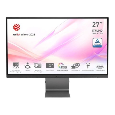 MSI Monitor MSI 27" Modern MD271UL 2xHDMI DP USB-C MSI Monitor MSI 27" Modern MD271UL 2xHDMI DP USB-C