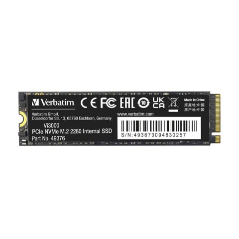 Verbatim Dysk SSD Verbatim Vi3000 2TB M.2 2280 PCIe Gen3 NVME (3300/3000 MB/s) Verbatim Dysk SSD Verbatim Vi3000 2TB M.2 2280 PCIe Gen3 NVME (3300/3000 MB/s)
