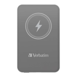 Verbatim Powerbank Verbatim Charge 'n' Go Magnetic Wireless 5000mAh USB-C PD 3.0 Grey