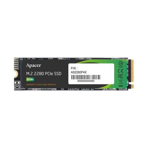 Apacer Dysk SSD Apacer AS2280P4X 256GB M.2 2280 PCIe NVMe Gen3 x4 (2100/1300 MB/s) 3D NAND