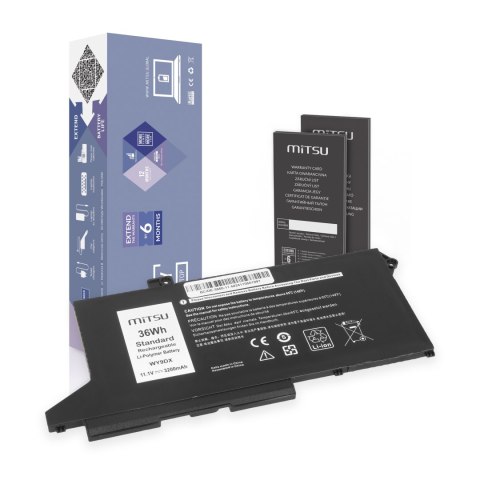 Bateria Mitsu do Dell Latitude 5420, 5520, Precision 3560 - 11.1V Bateria Mitsu do Dell Latitude 5420, 5520, Precision 3560 - 11.1V