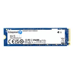 Kingston Dysk SSD Kingston NV3 M.2 2280 PCIe 4.0x4 NVMe 4TB (6000/5000MB/s)