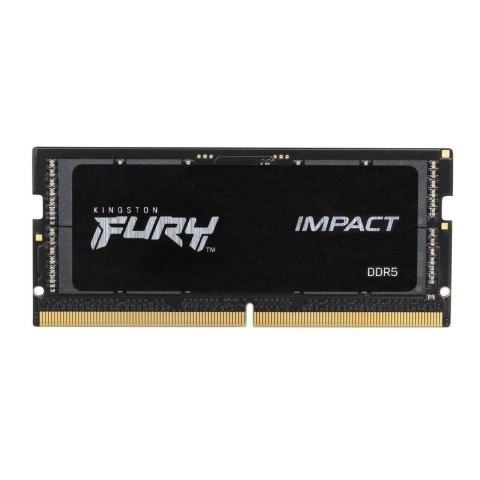 Kingston Pamięć SODIMM DDR5 Kingston FURY Impact 16GB (1x16GB) 4800MHz CL38 1,1V Czarna Kingston Pamięć SODIMM DDR5 Kingston FURY Impact 16GB (1x16GB) 4800MHz CL38 1,1V Czarna