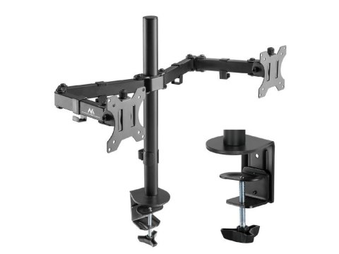 Maclean Uchwyt biurkowy na 2 monitory Maclean MC-884 17-32" 2x 8kg (max 16kg) VESA 75x75, 100x100 Maclean Uchwyt biurkowy na 2 monitory Maclean MC-884 17-32" 2x 8kg (max 16kg) VESA 75x75, 100x100