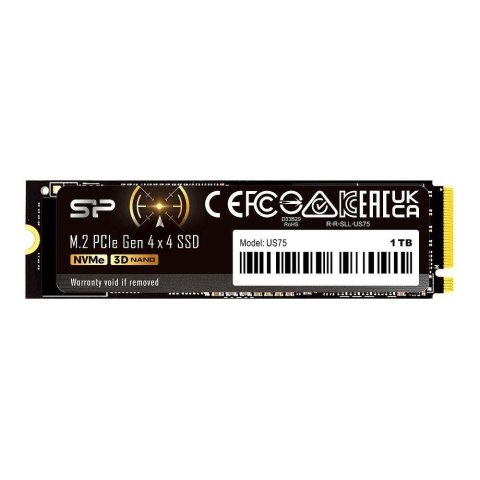 Silicon Power Dysk SSD Silicon Power US75 1TB M.2 PCIe Gen4x4 NVMe 1.4 (7000/6000 MB/s) Silicon Power Dysk SSD Silicon Power US75 1TB M.2 PCIe Gen4x4 NVMe 1.4 (7000/6000 MB/s)