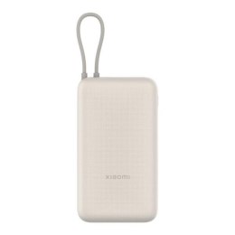 XIAOMI Powerbank Xiaomi 33W 20000mAh 2xUSB-C 1xUSB-A wbudowany kabel Tan