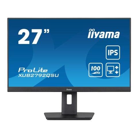 IIYAMA Monitor iiyama 27" ProLite XUB2792QSU-B6 IPS 100Hz HDMI DP 4xUSB-A USB-B głośniki IIYAMA Monitor iiyama 27" ProLite XUB2792QSU-B6 IPS 100Hz HDMI DP 4xUSB-A USB-B głośniki
